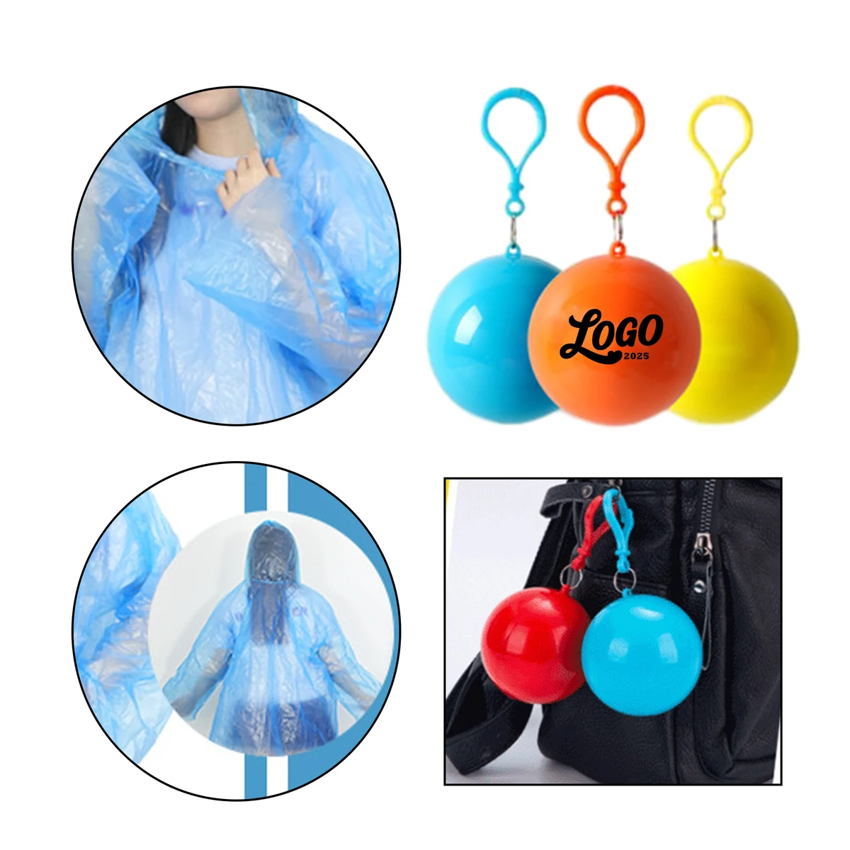 Multicolor Waterproof Portable Raincoat Ball 1