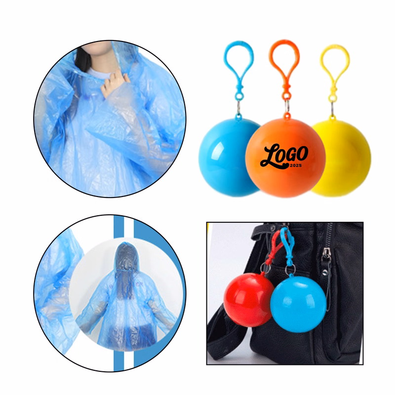 Multicolor Waterproof Portable Raincoat Ball