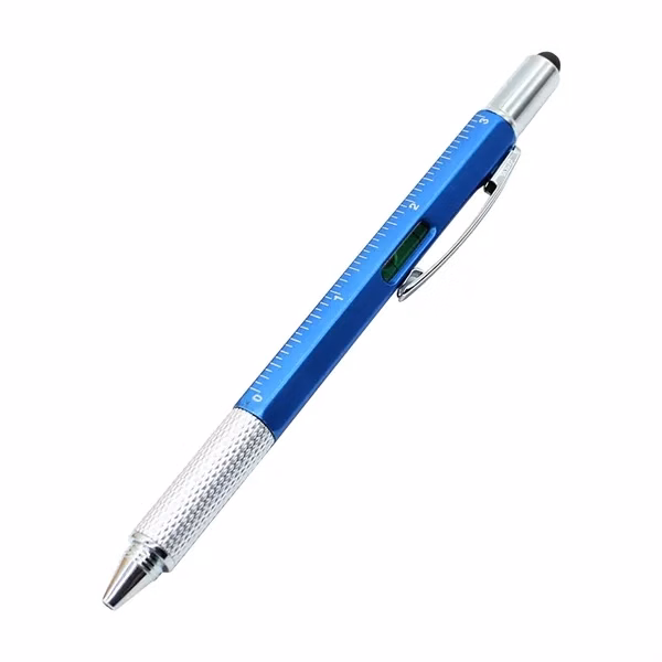 Multifunctional 6-in-1 metal tool pen