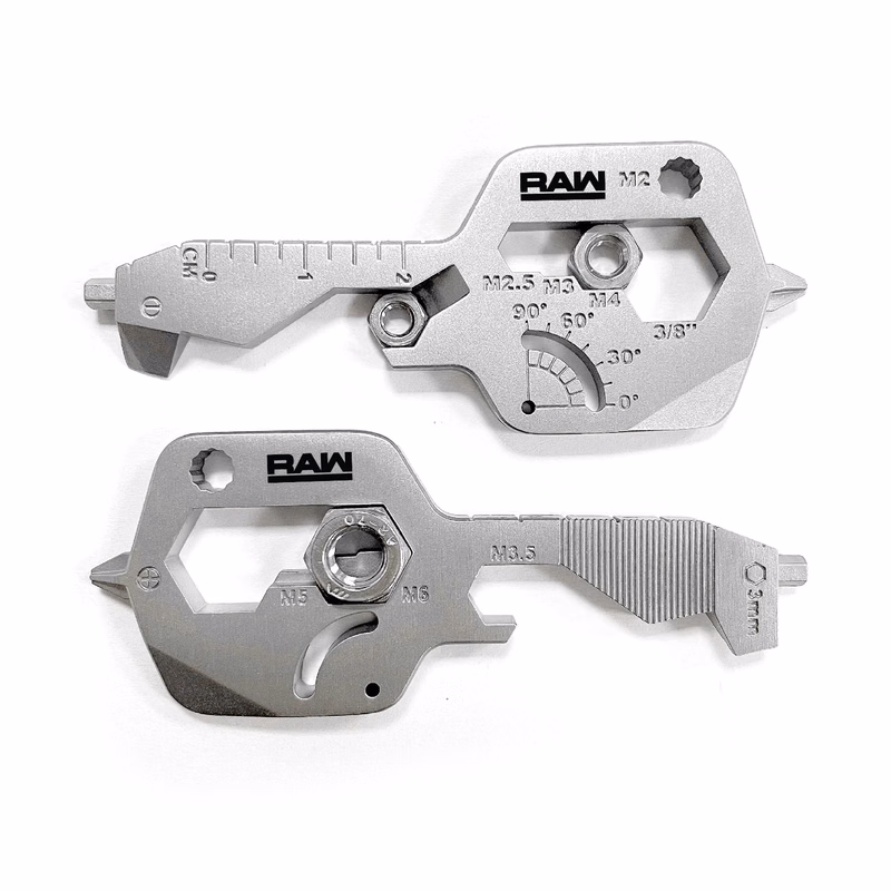 GearCard 20-in-1 Smart Key Multi-Tool – Stainless Steel EDC Keychain Tool with Wrenches & Openers