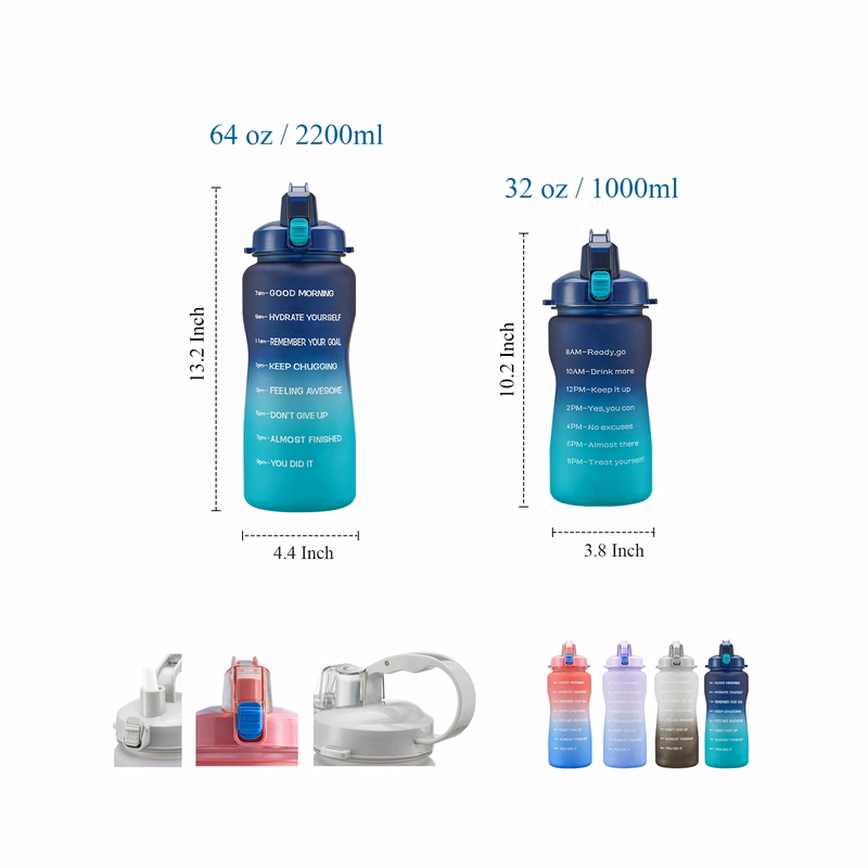 64 oz King Size Wide-Mouth Water Bottle