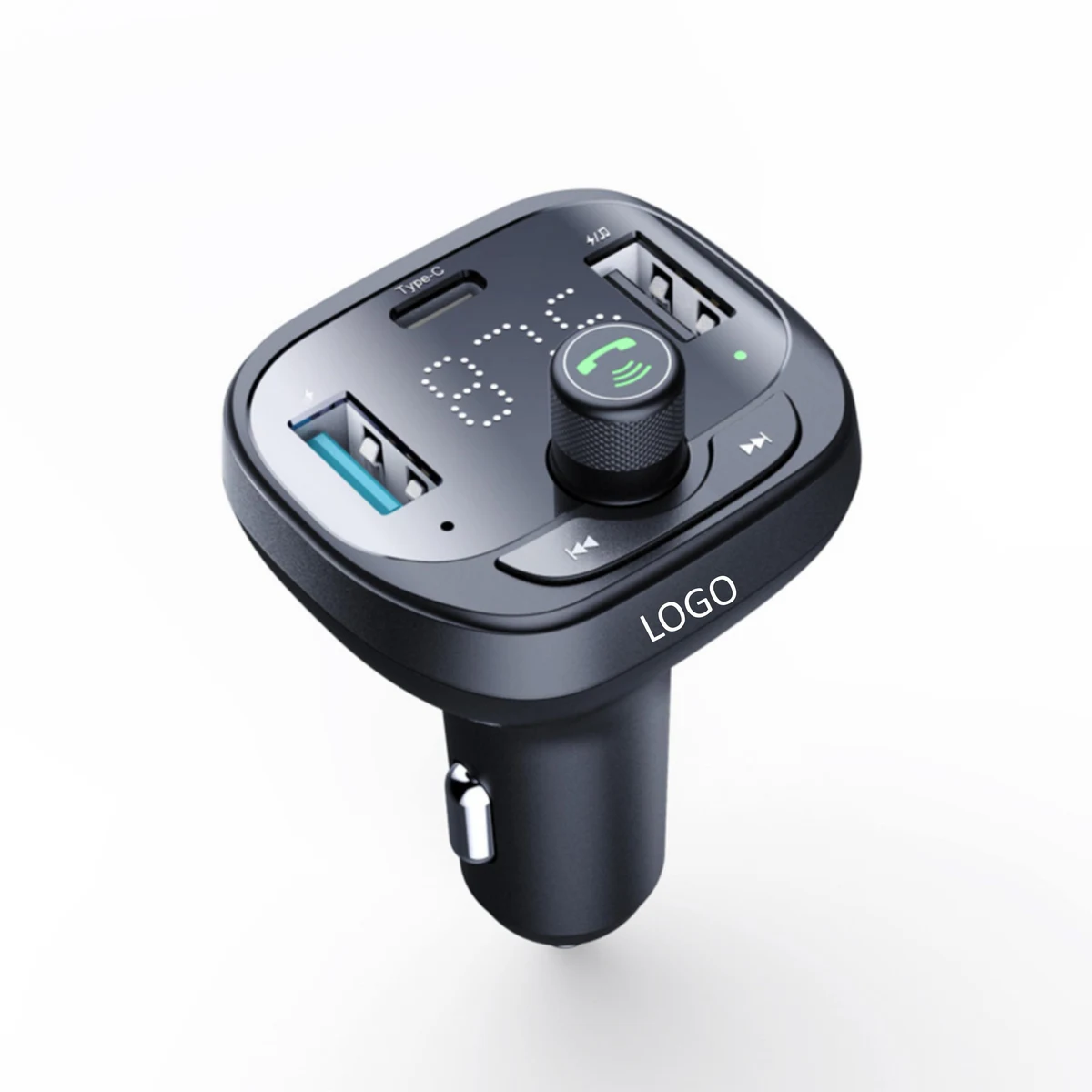 Multifunctional car charger with 5.0 Bluetooth music player 1