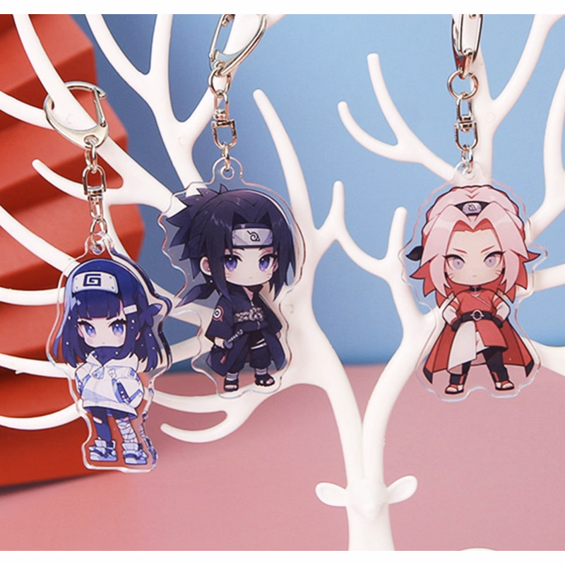 Custom Any Shaped Acrylic Cartoon Keychain for Two Sides Printing