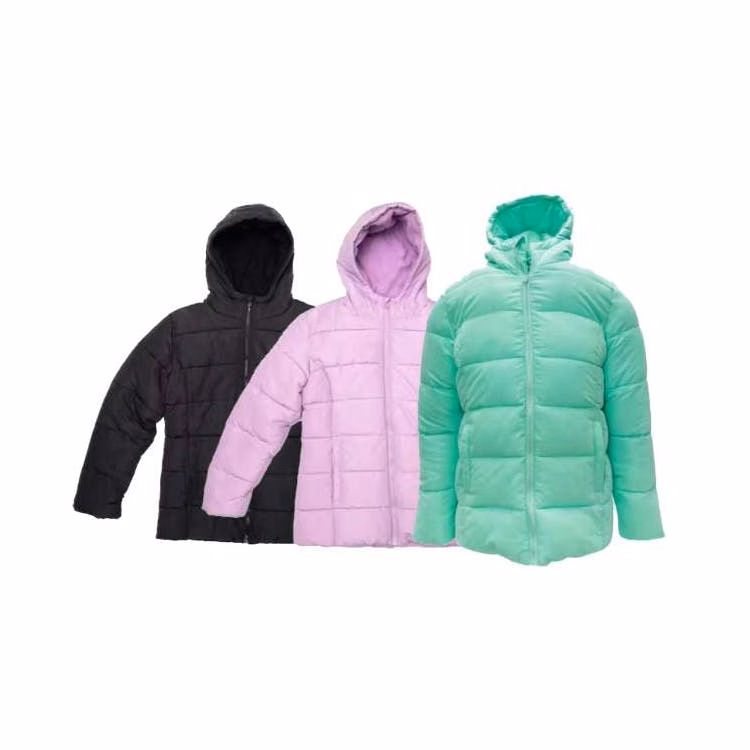 Women's Fleece-Lined Hooded Puffy Jackets - Assorted Colors & Sizes