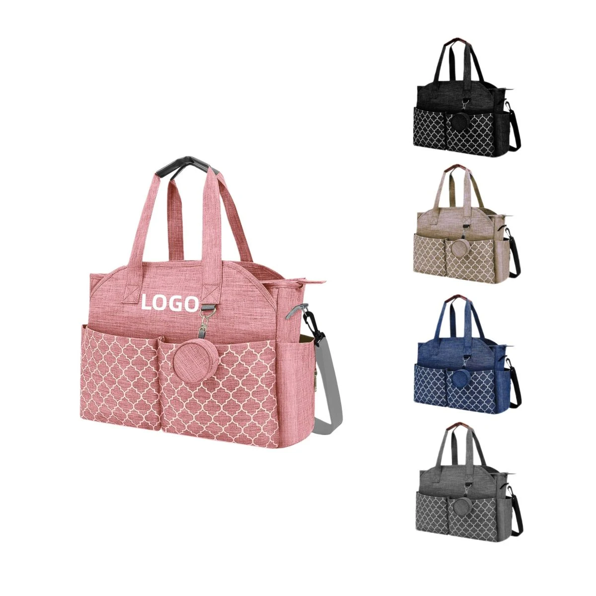 Anti-Theft Back Pocket Tote Bag, custom tote bag with logo imprint 1