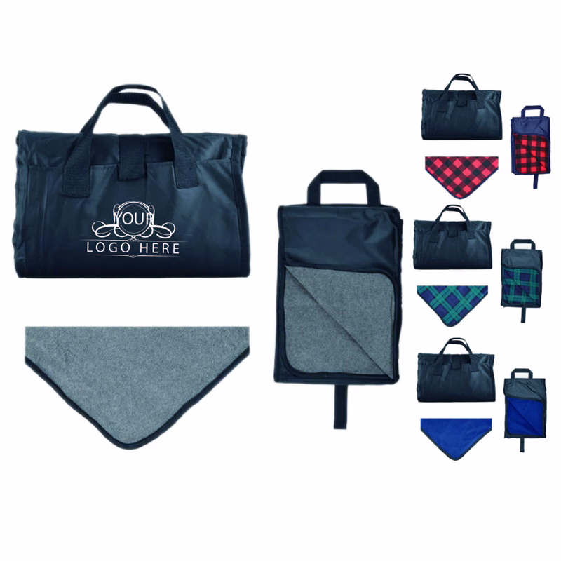Polar Fleece/ Polyester oxford Picnic Blanket