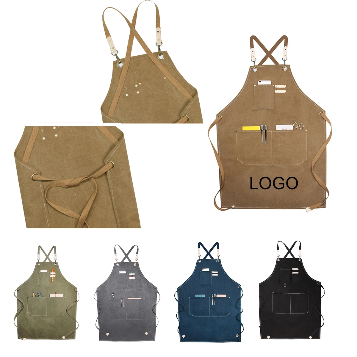 Custom Multifunctional Canvas Apron 1
