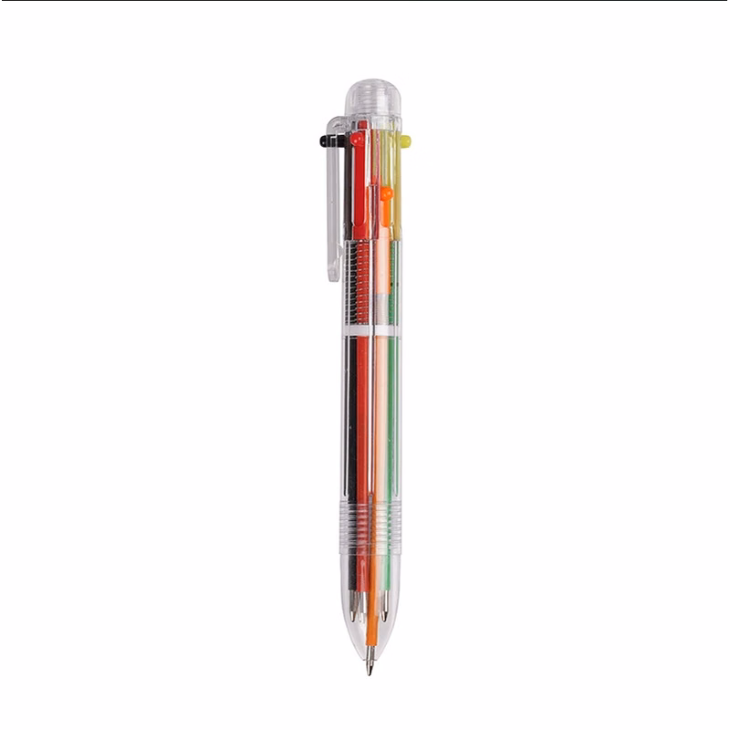 6 Colors Retractable Ballpoint Pen