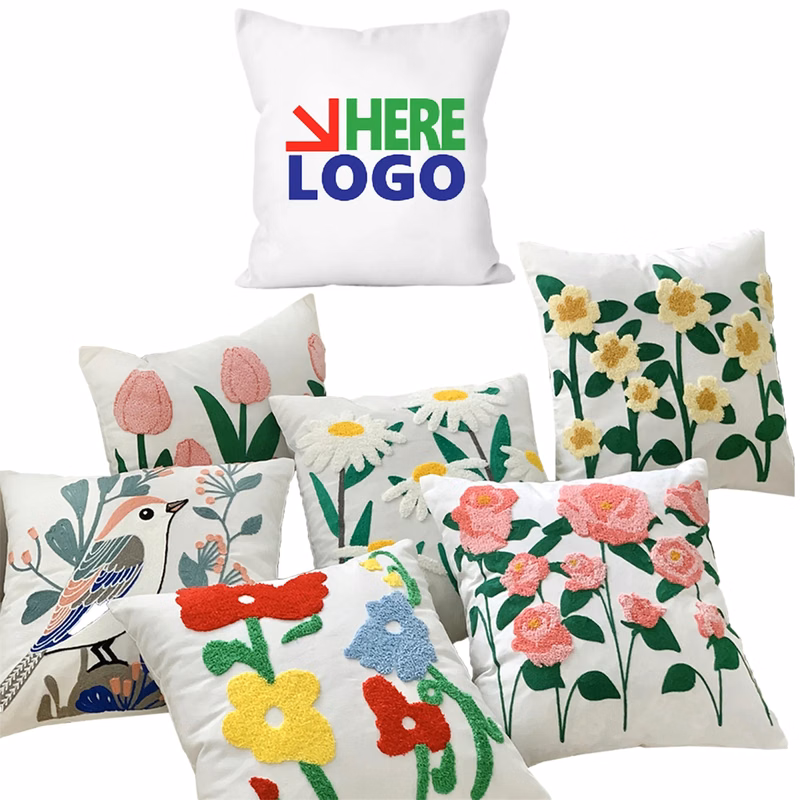 Romantic French Embroidered Pillowcase