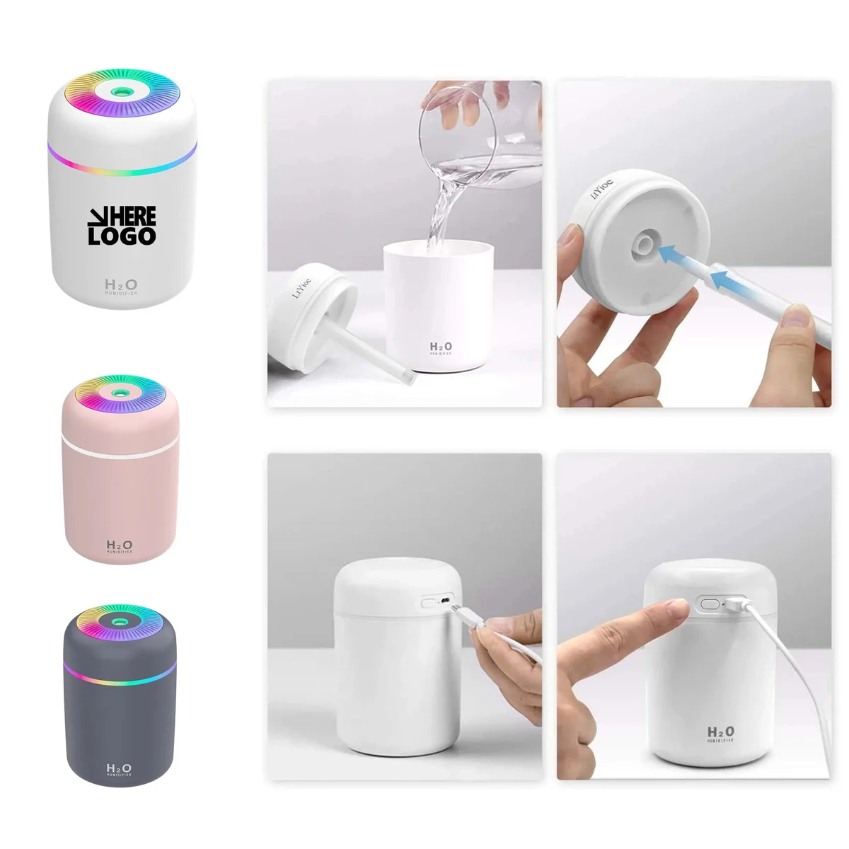 Desktop Home Car Air Humidifier And Purifier 1