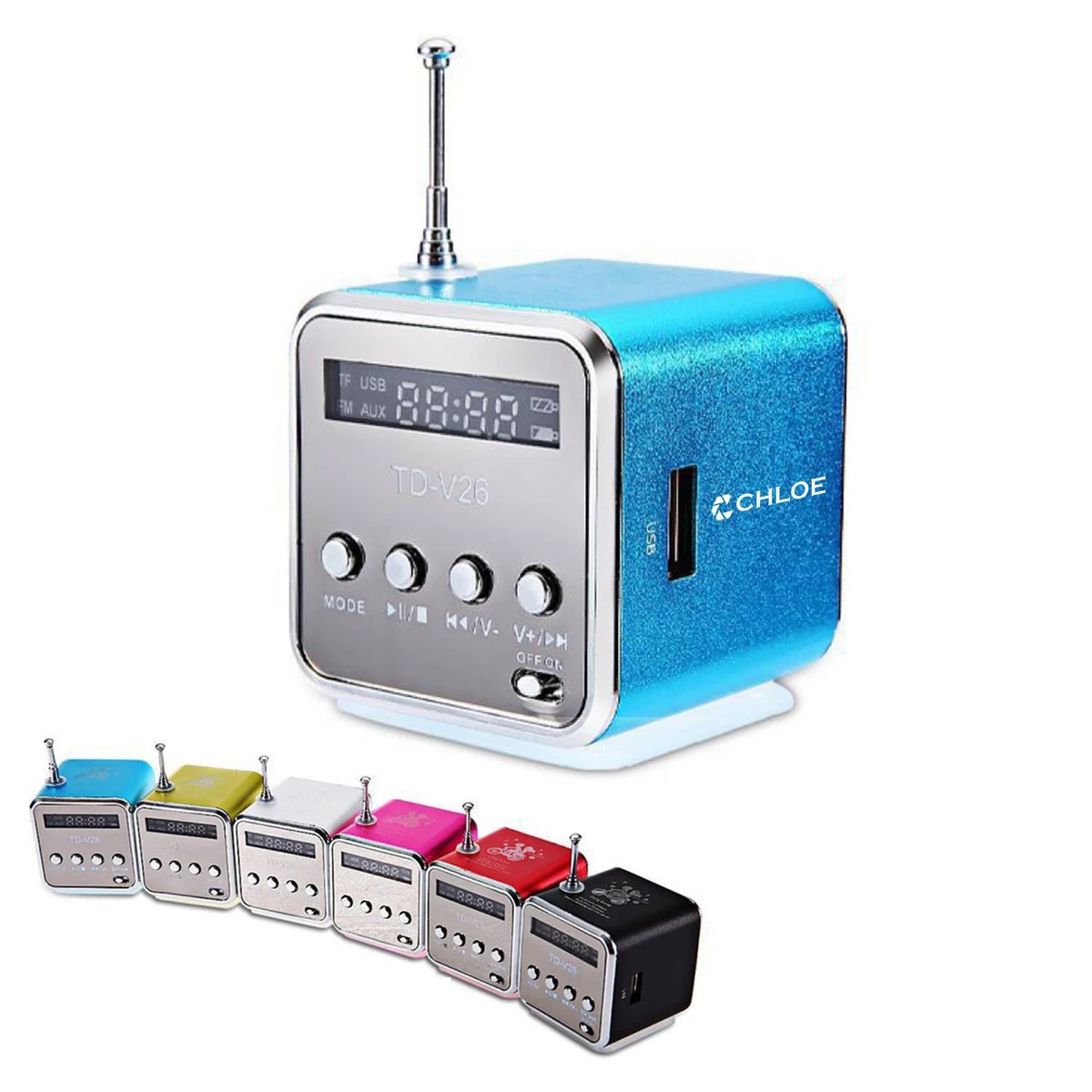 Mini Digital Music Radio Audio Stereo Player Speaker 1