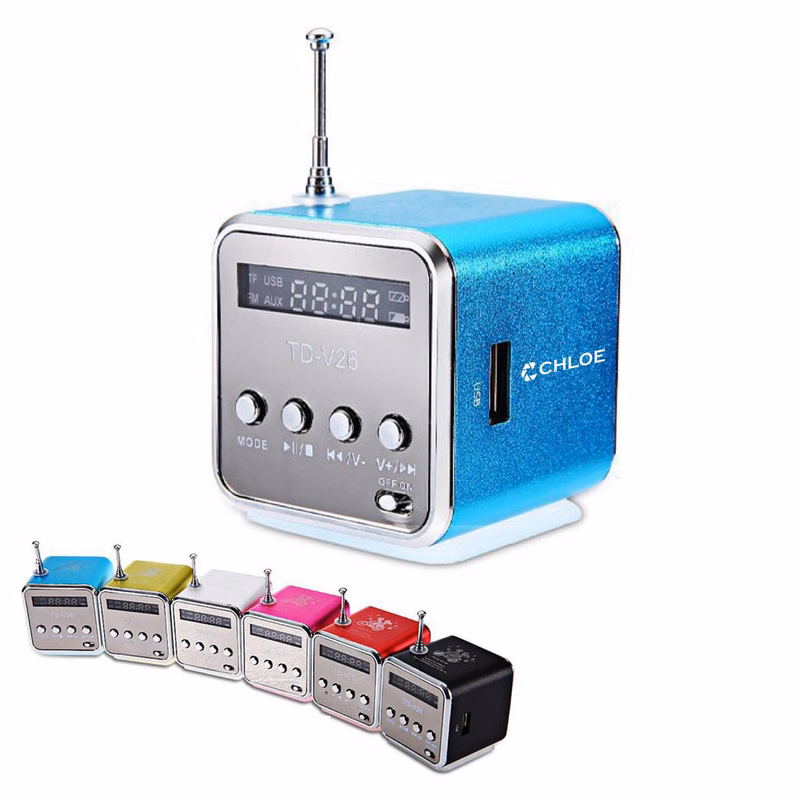 Mini Digital Music Radio Audio Stereo Player Speaker