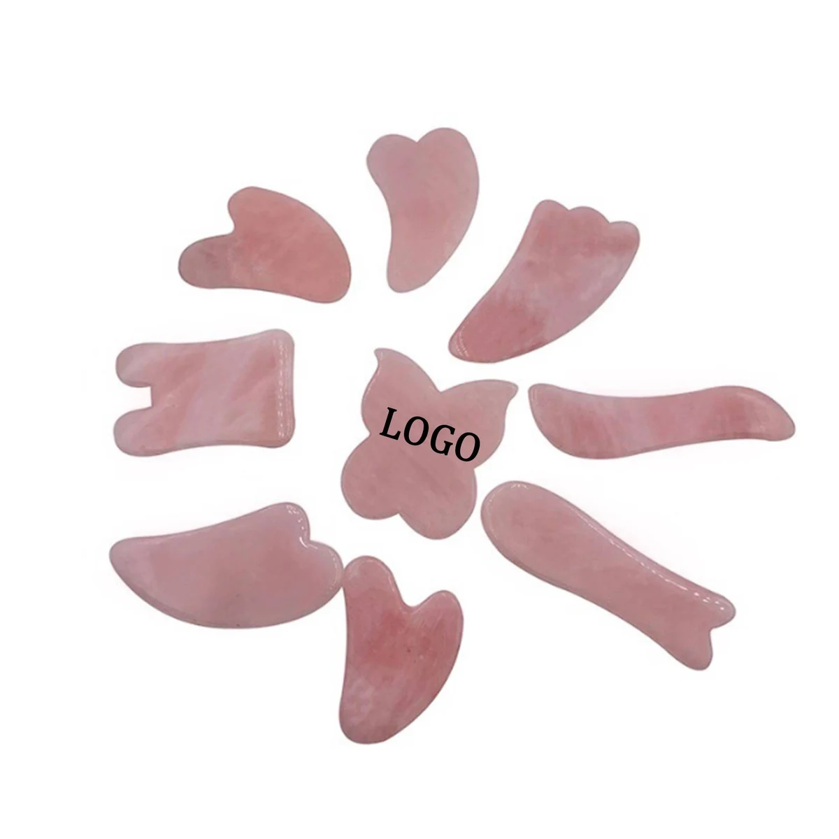 Rose Quartz Gua Sha Tools 1