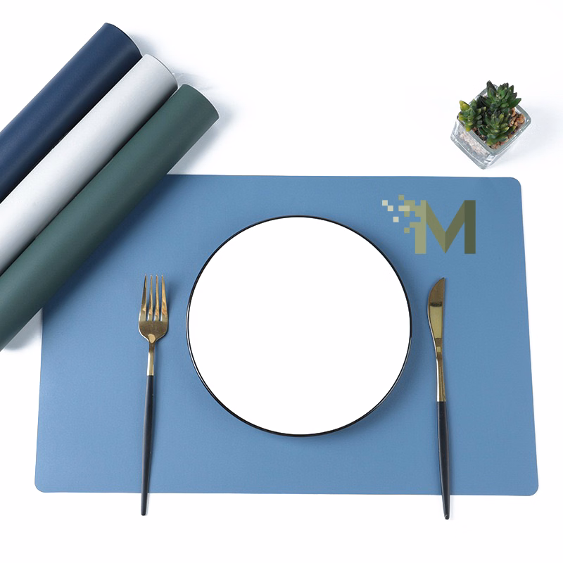 Waterproof PVC Leather Rectangular Table Mat