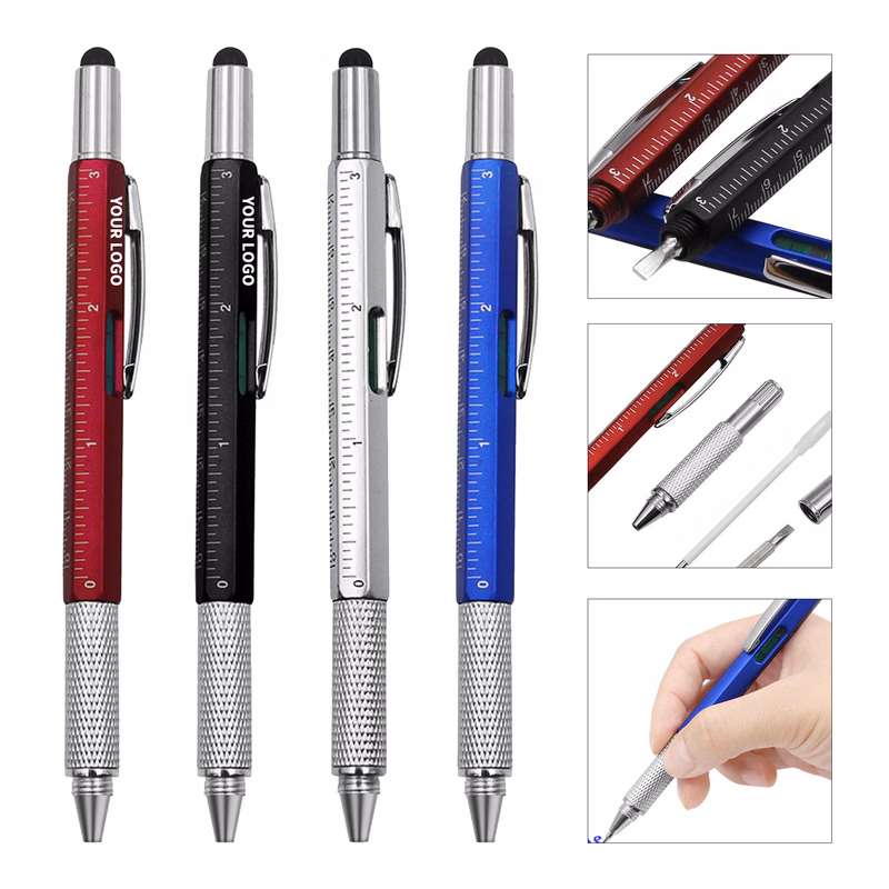 ABS Material Six In One Multifunction Pen