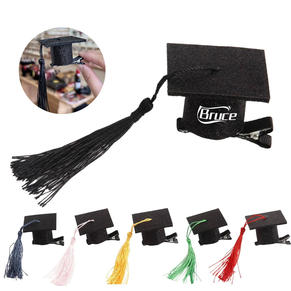 Mini Graduation Cap Shaped Hair Cips 1