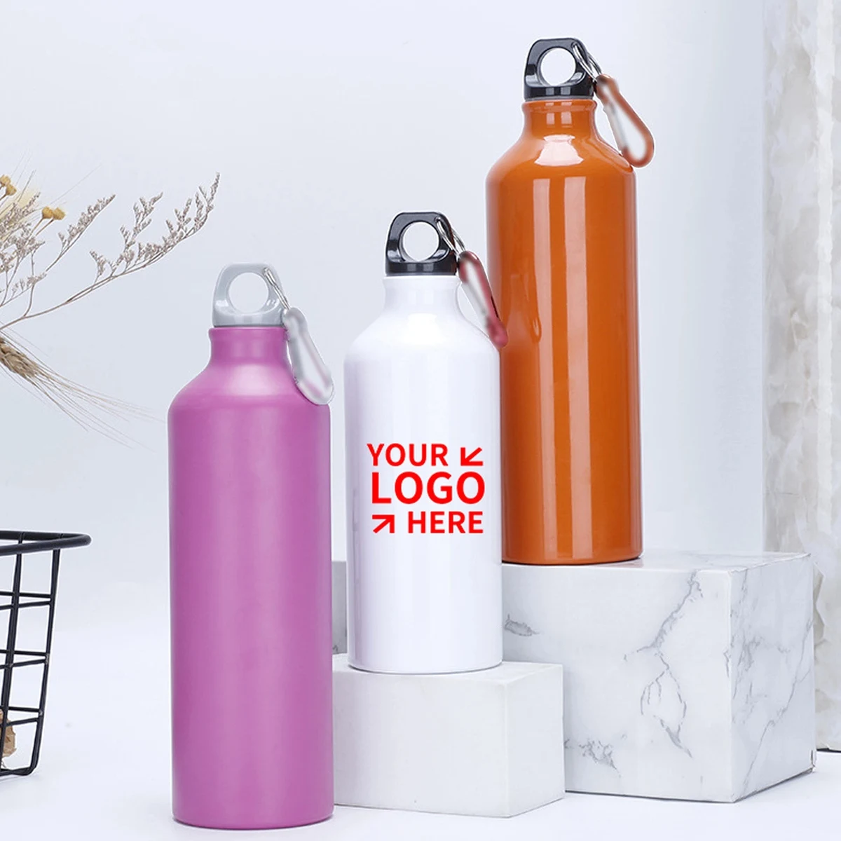 20oz Aluminum Sports Water Bottles Sublimation Mugs, custom water bottle with logo imprint 1
