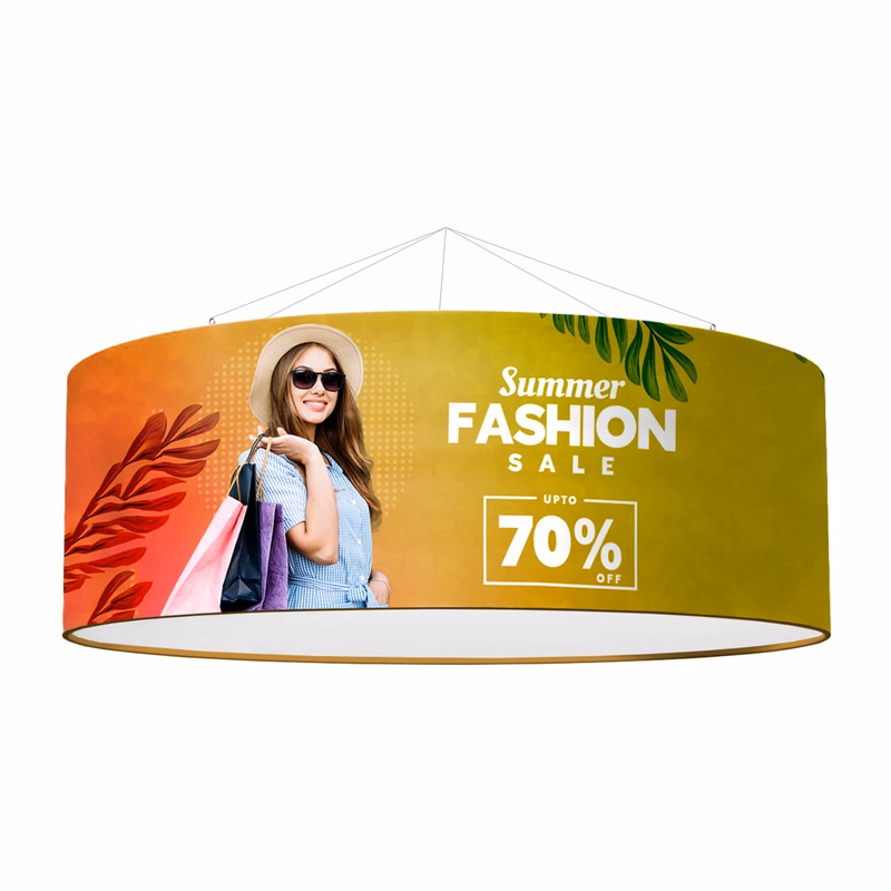10' Circular Hanging Banner Kit (Hardware + Banner)
