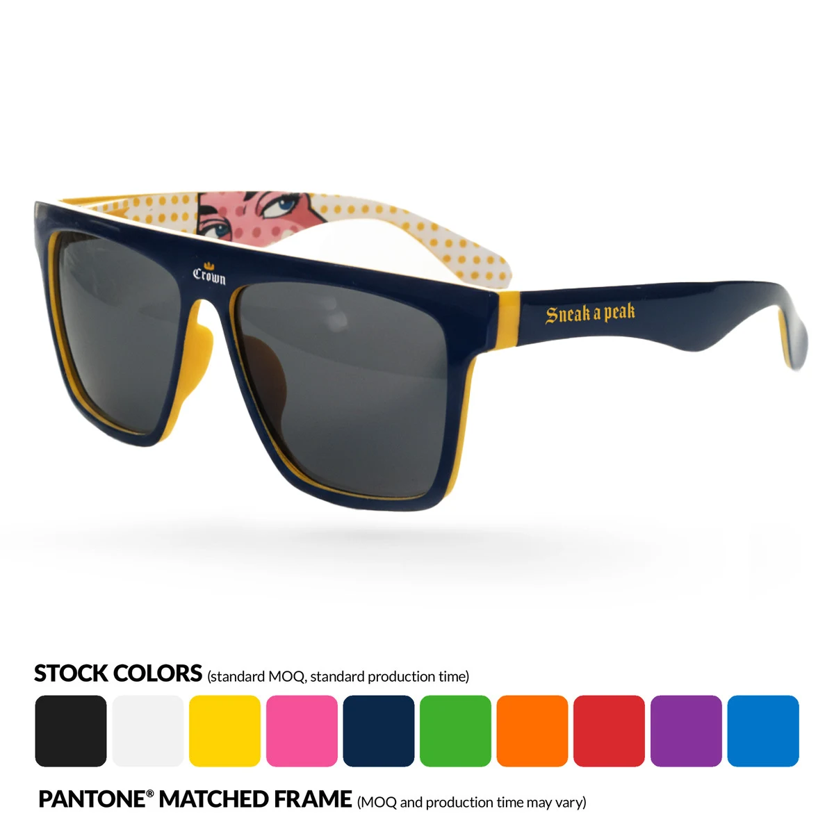Laser Sunglasses w/ Heat Transfers and Frame Imprints 1