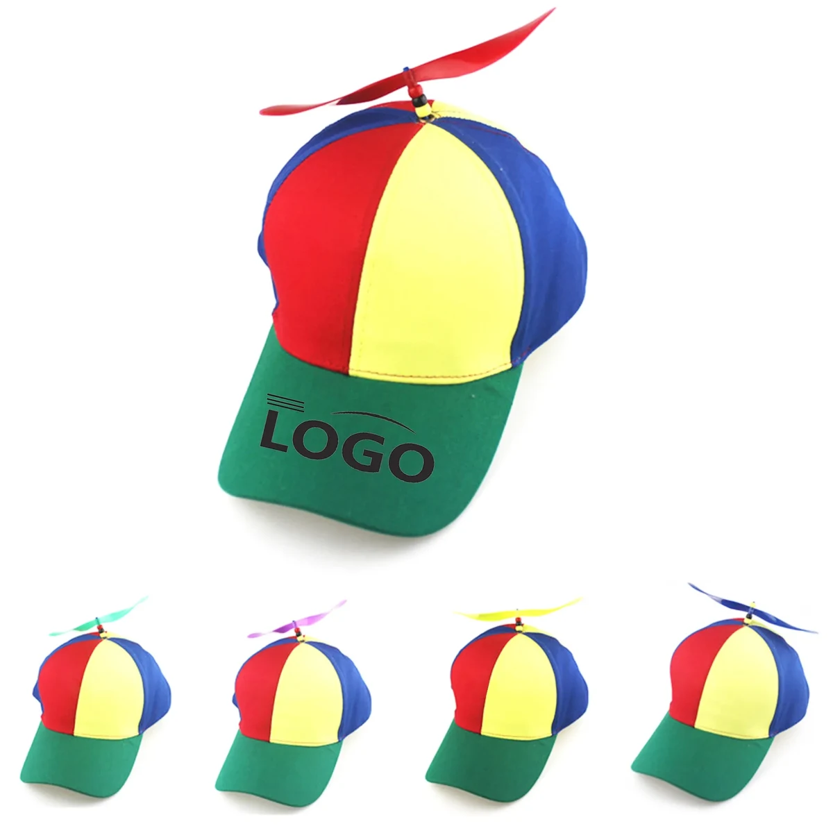 100% Cotton Detachable Propeller Bamboo Dragonfly Shade Cap 1