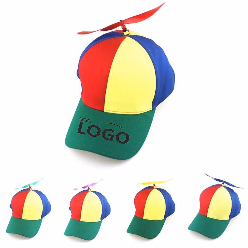 100% Cotton Detachable Propeller Bamboo Dragonfly Shade Cap