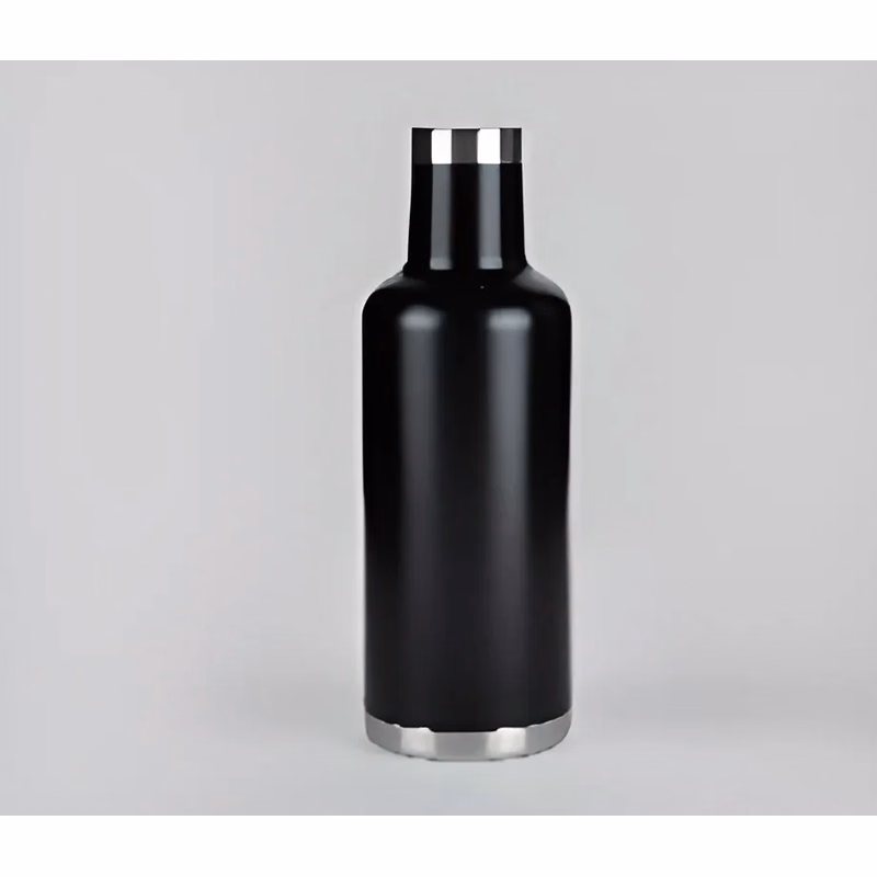 Endura 750 mL Black Red Wine Bottle