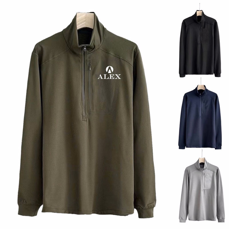 Half Zip Sport matte long sleeved base shirt
