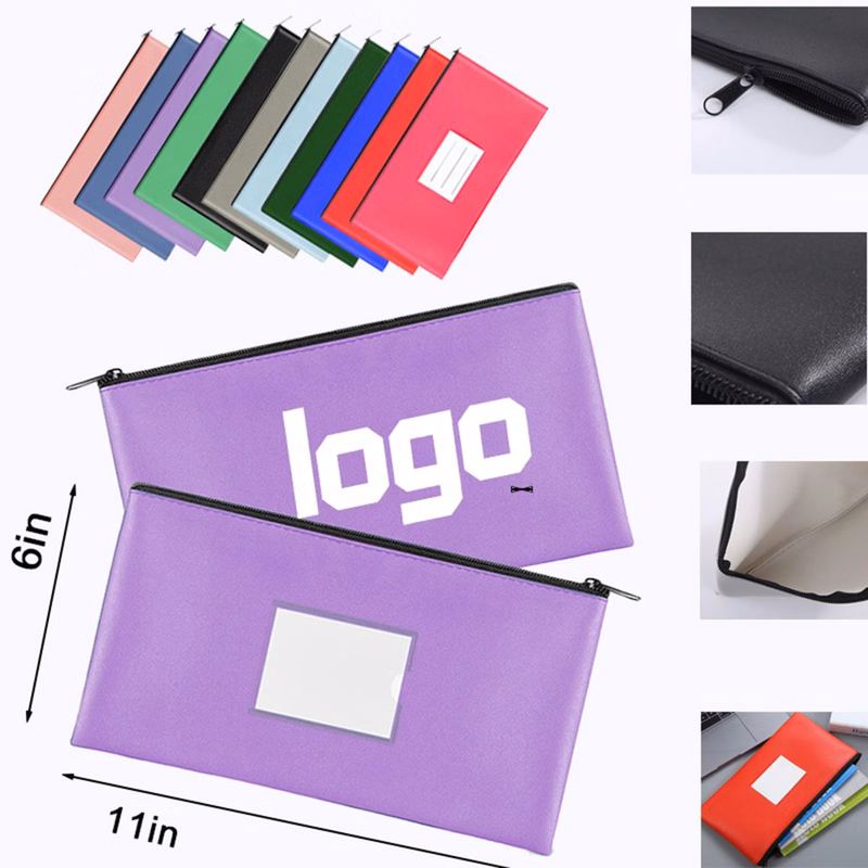 PU Leather Storage Pouch with Card Slots