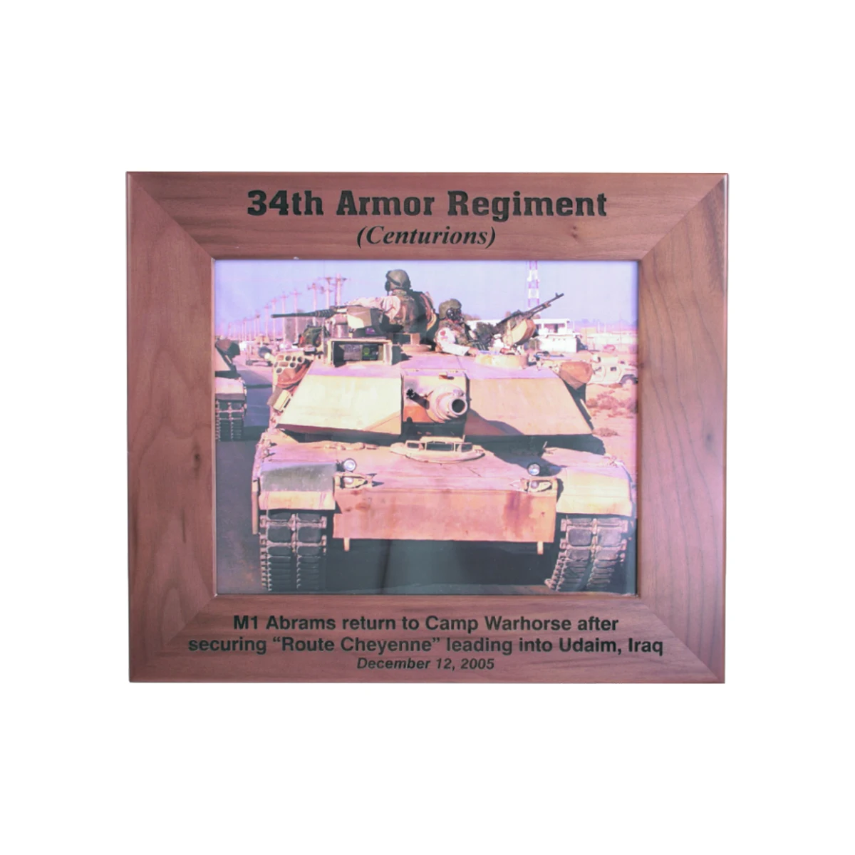 5" x 7" Genuine Walnut Picture Frame 1