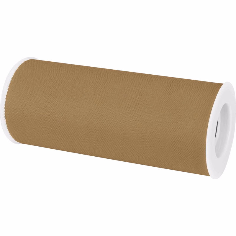 Antique Gold Tulle, 6" x 25 Yds