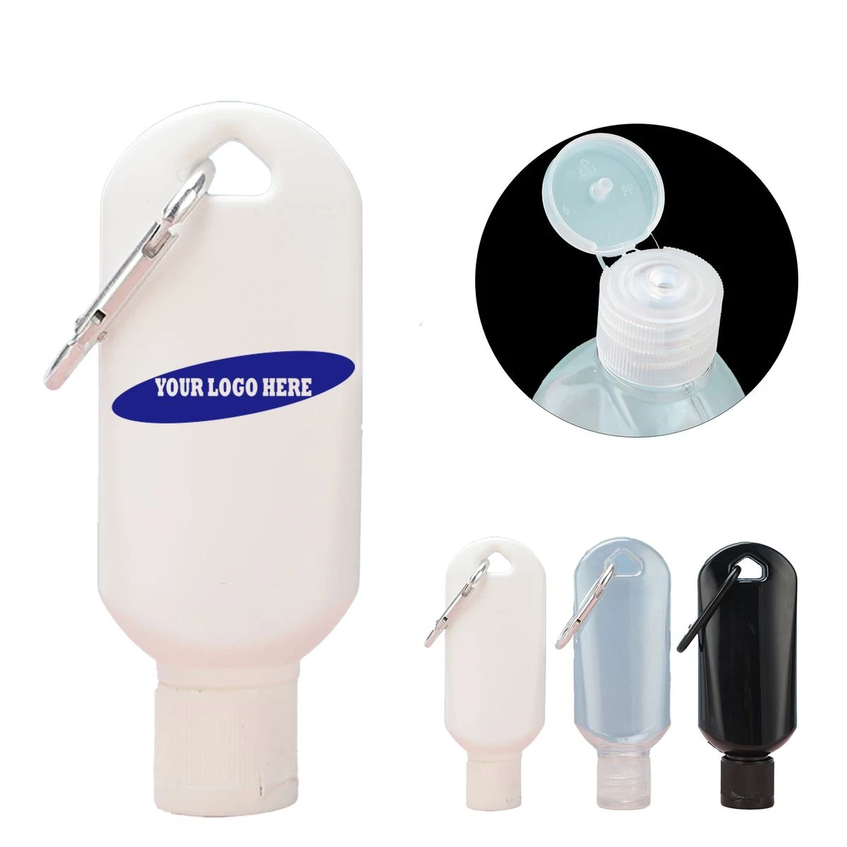 Clip-Attached Portable Gel Dispensing Bottle 1