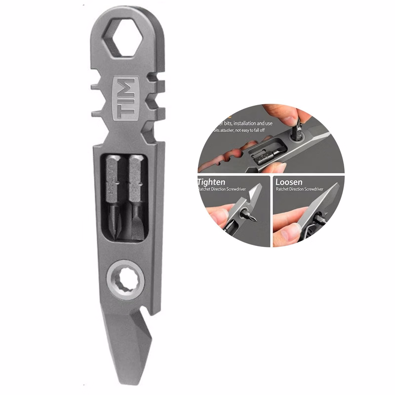 Titanium Alloy EDC Pry Bar Multitool