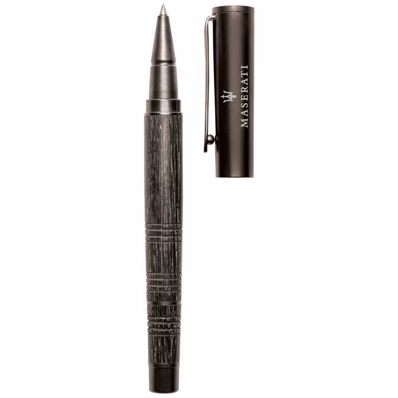 Imperor Stylish Wood barrel and metallic Snap off Cap Action Roller Ball Pen