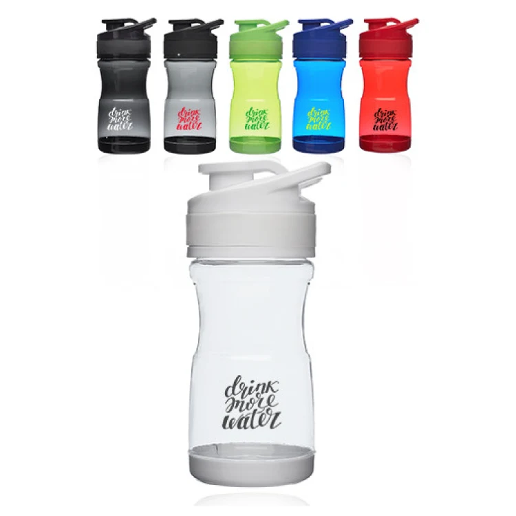 20 oz Plastic Water Bottles with Flip Lid - BPA Free 1