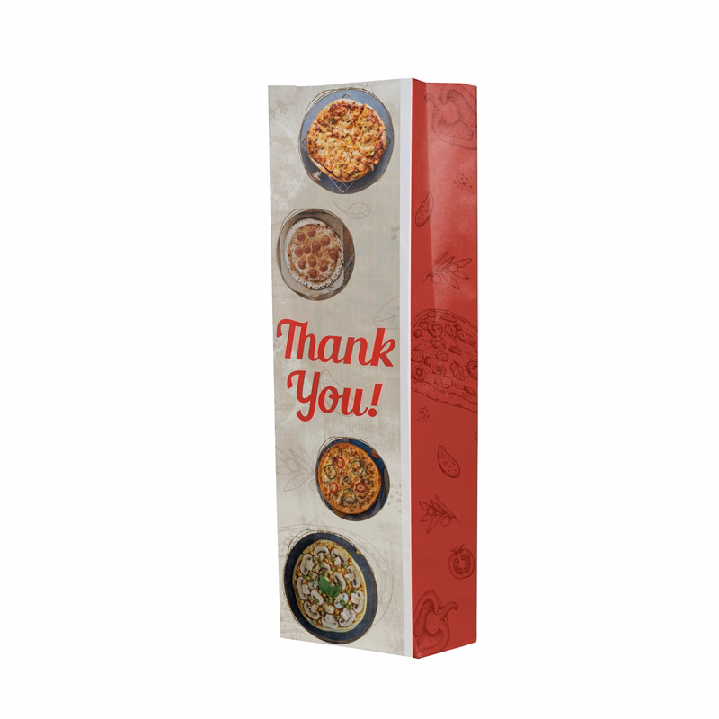SOS #4XL Multi-Sided Full Color Food Safe Paper Bags (5" x 16" x 3.125")