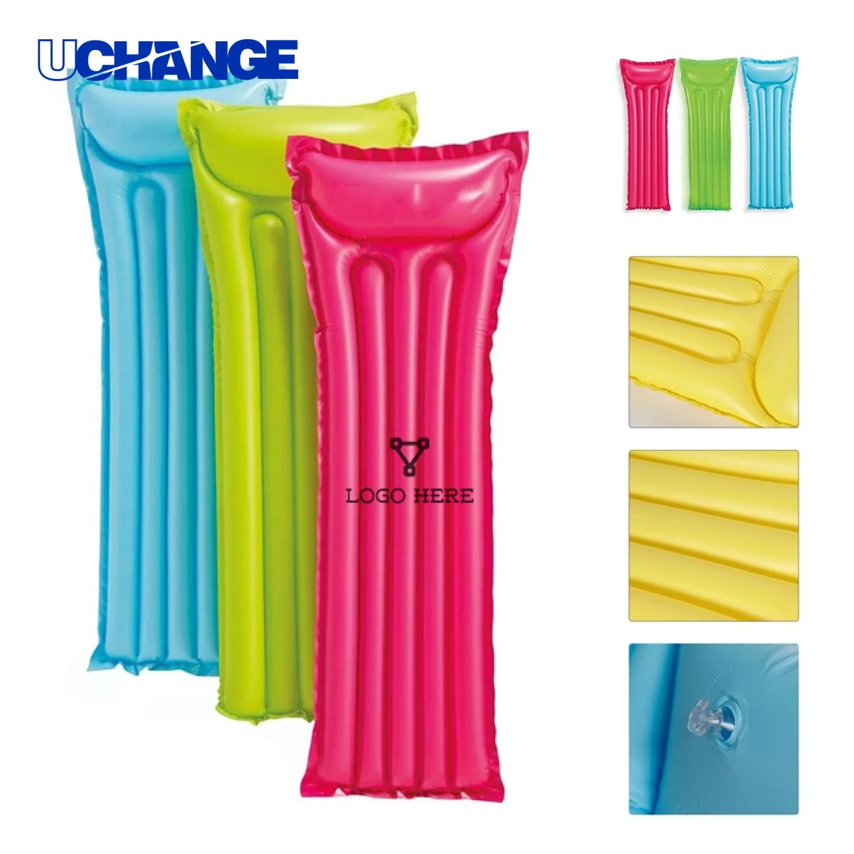Durable PVC Inflatable Pool Float Mat for Relaxing 1