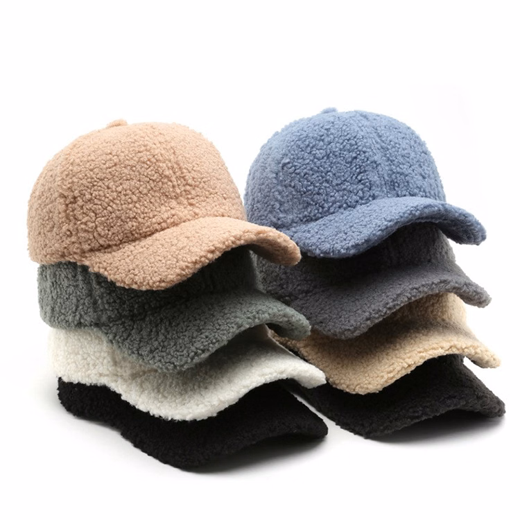 Winter Lamb Hair Warm Baseball Hat