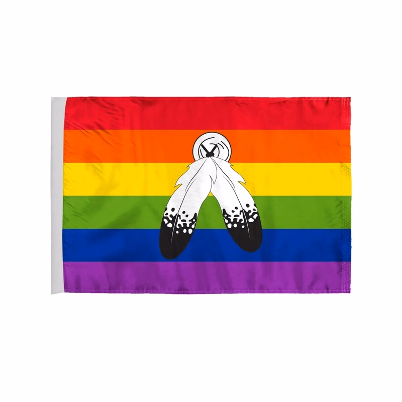 Two-Spirit Motorcycle Flag