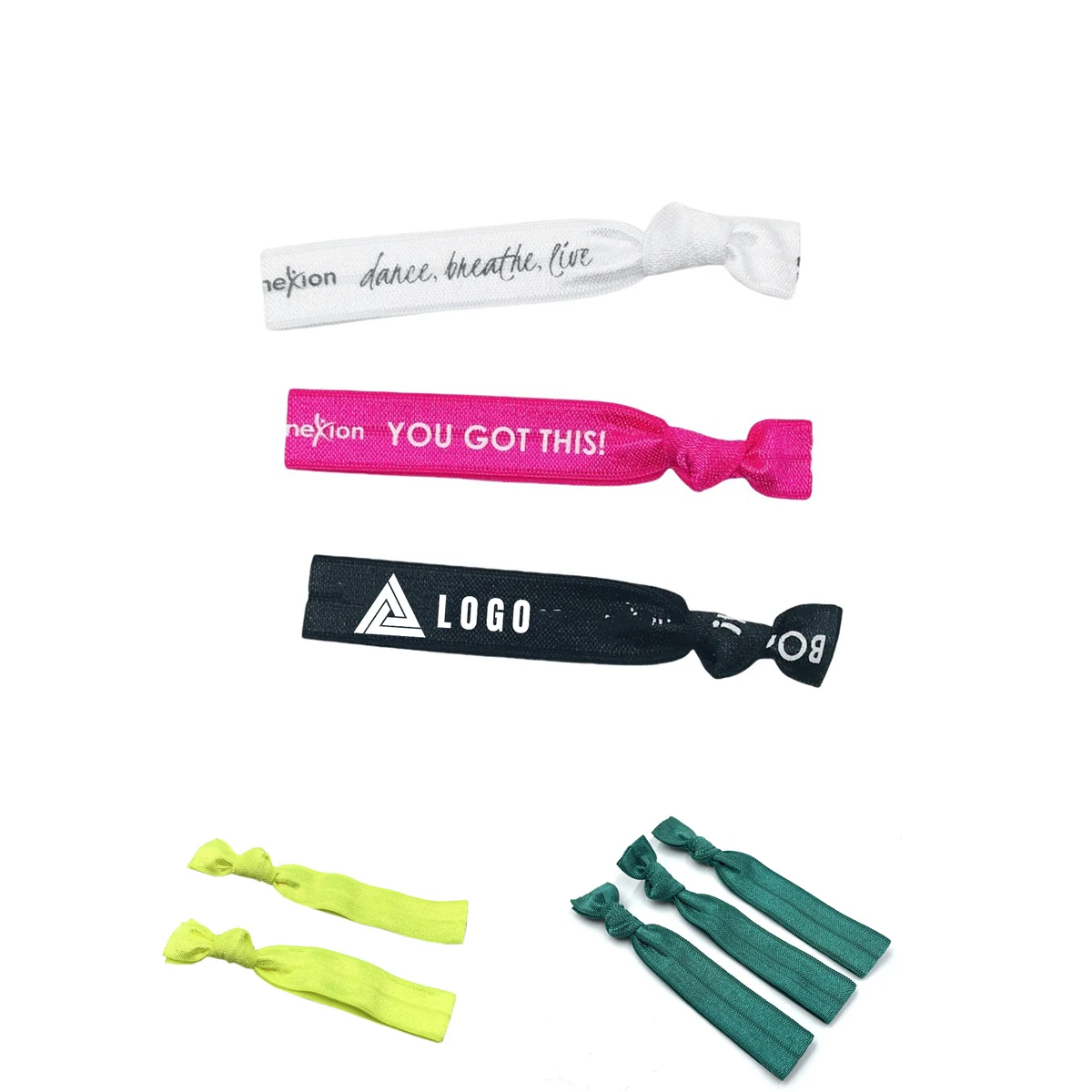 Knotted Hair Ties Elastic Wrist Bands Ribbon 1