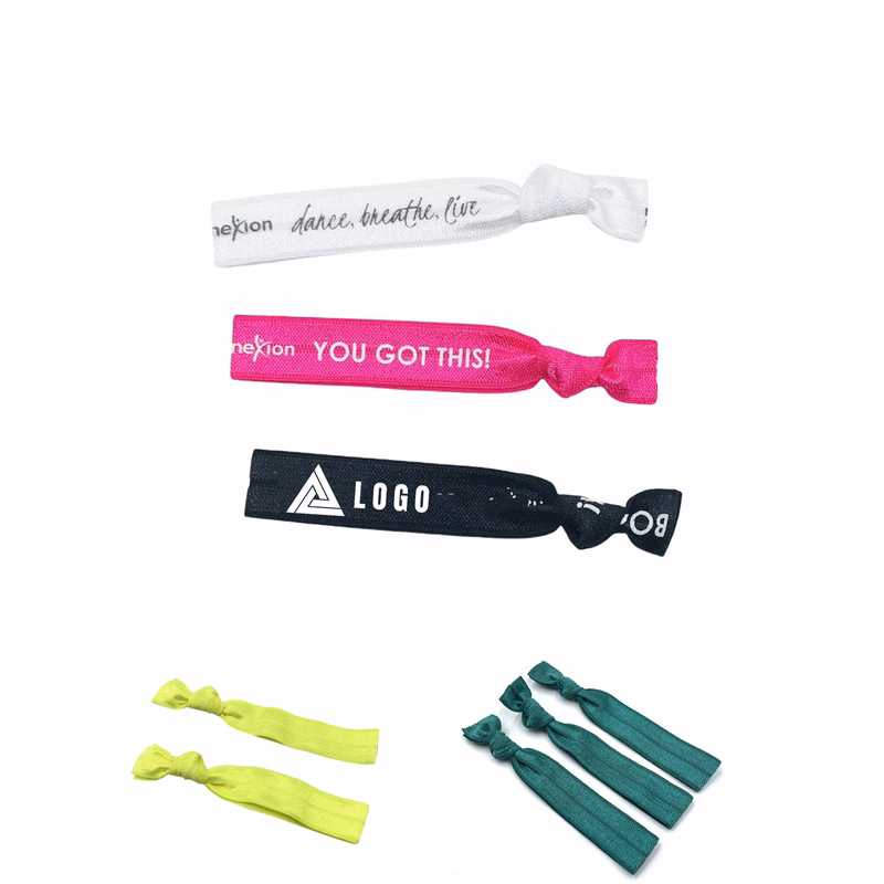 Knotted Hair Ties Elastic Wrist Bands Ribbon