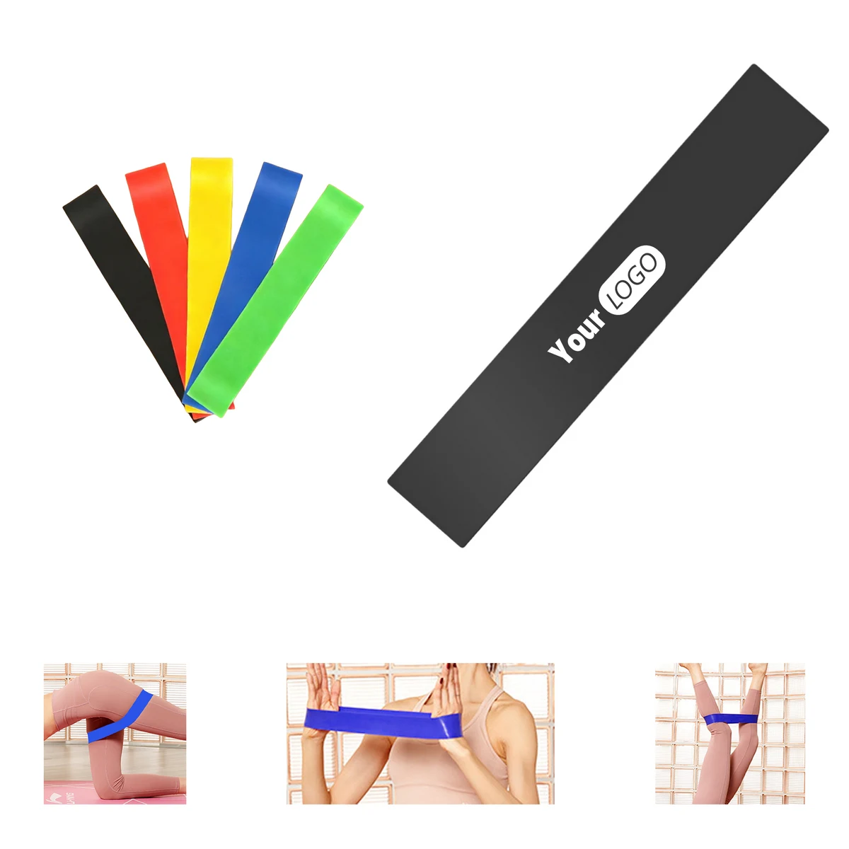 11.8 Inch 5-Piece Hip Resistance Band Set 1