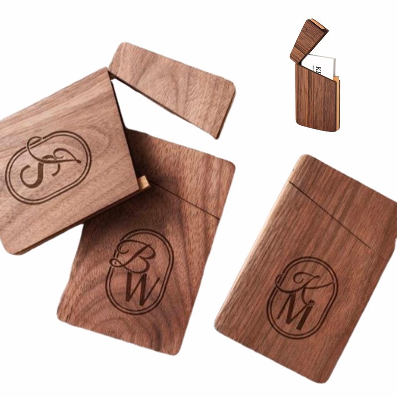 Wooden Name Card Organizer