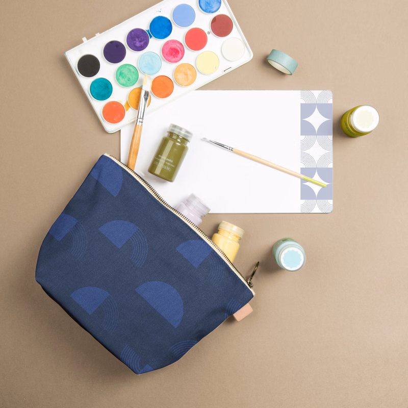 TWEEDLE DUM - COLORED CANVAS WITH LEATHER TAB