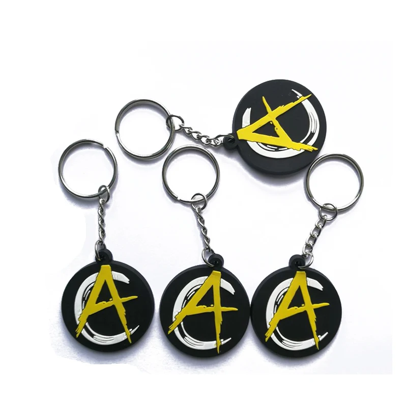 Custom rubber keychaincharms pendant 1