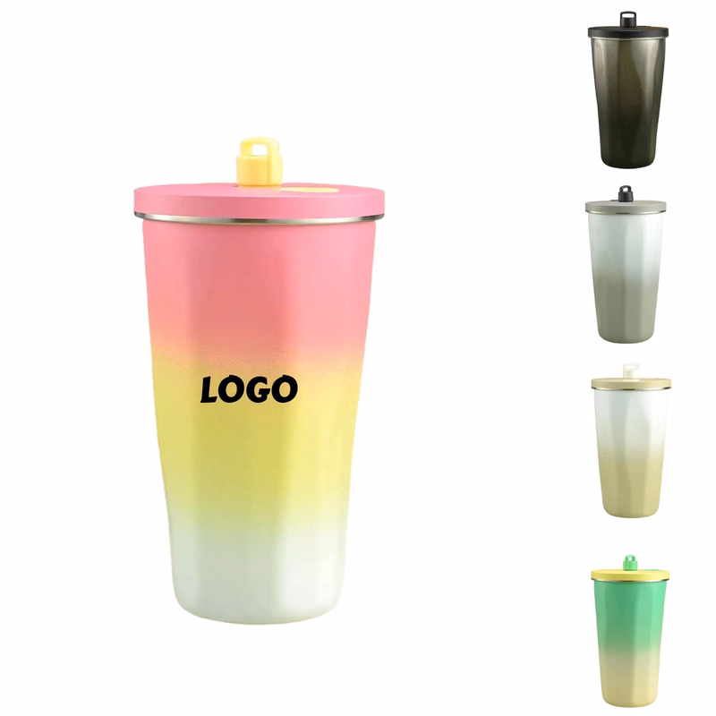 20oz Stainless Steel Tumbler With Straw