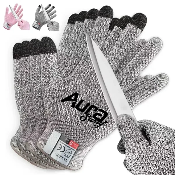 Custom Cut-Resistant Touchscreen Safety Gloves — Workplace Protection Essential 1