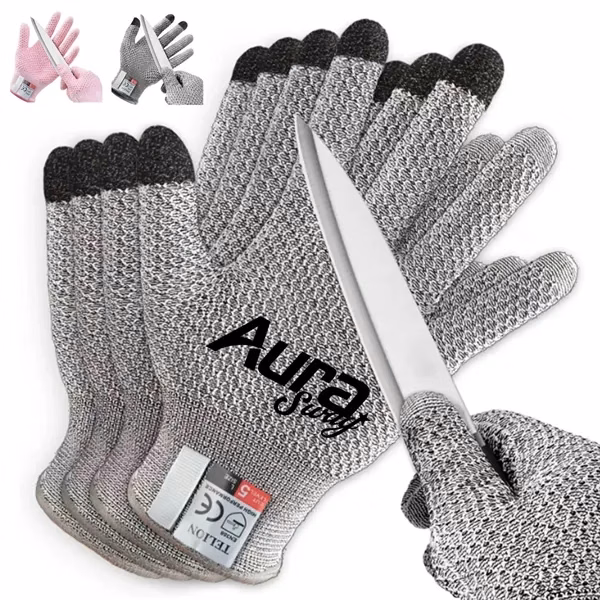 Custom Cut-Resistant Touchscreen Safety Gloves — Workplace Protection Essential
