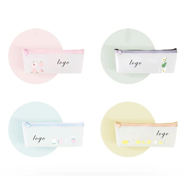 Fruit Transparent Stationery Storage Pencil Pouch Case 1