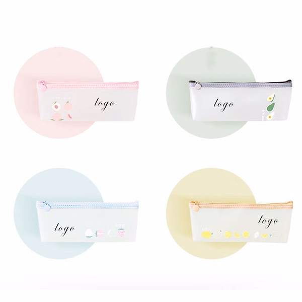 Fruit Transparent Stationery Storage Pencil Pouch Case