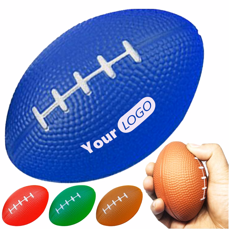 Pu Small Sized Stress Relieving Toy Rugby Ball